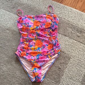 NWT Floral womens one piece Swimsuit